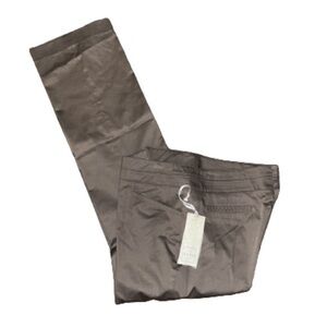 Iris Setlakwe khaki tan neutral straight leg pants NWT size 10